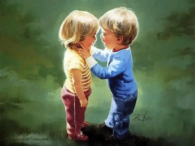 哥哥牵妹妹的手动漫图片