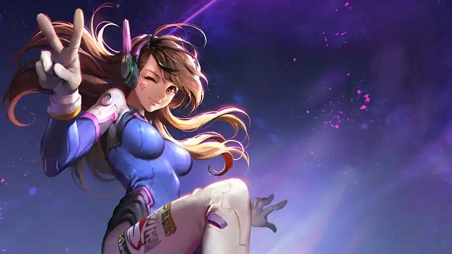 守望先锋d.va高清同人宽屏游戏桌面壁纸