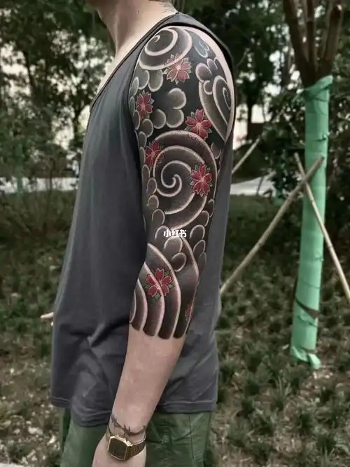 七分袖  #日式老传统  #樱花  #西安探店  #同城热门  #花臂  #日式