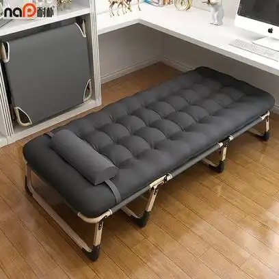 耐朴折叠床单人床午睡家用简易午休床陪护便携多功能行军床办公室躺椅