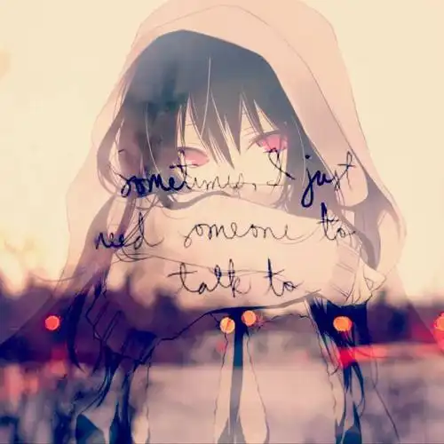 很伤心的头像动漫-漫画头像-爱聚微信qq空间大杂烩