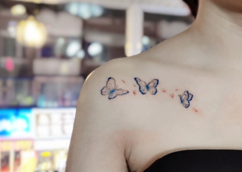 蝴蝶纹身图案女2020最火蝴蝶纹身图2