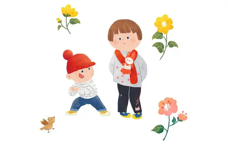 特殊的一年伊始,给姐弟俩搞了点红色的小饰品就当过年了