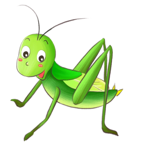 大肚子蝈蝈趴在倭瓜花上唧唧地叫着.