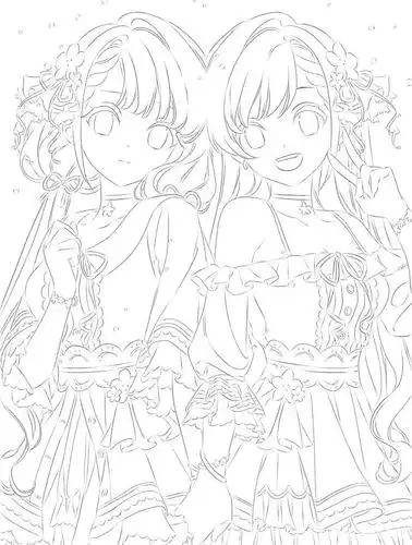 二次元少女手绘线稿 手绘临摹的最佳选择