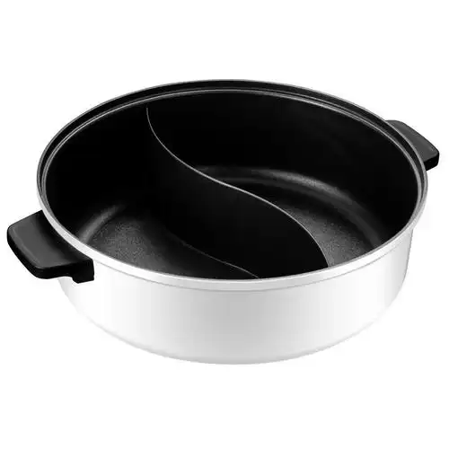 美的midea多用途锅电煮锅炒菜烧烤一体鸳鸯电火锅家用煎烤机多功能