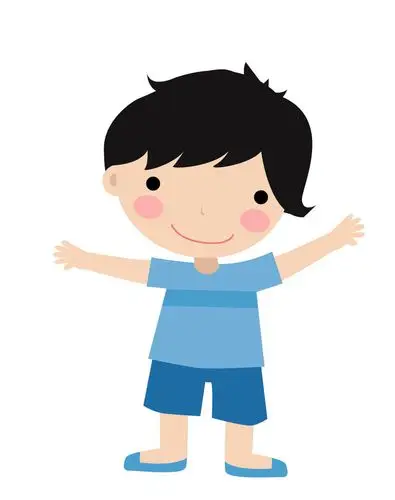 矢量卡通小朋友eps