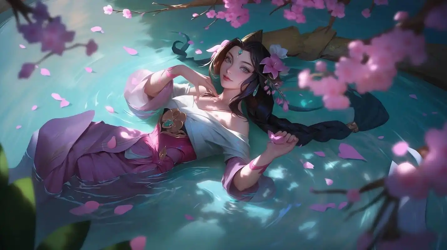 英雄联盟|娜美4k超清壁纸 midjourney重绘的lol高清壁纸, 取图方式