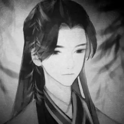 古风黑白头像男生水墨图片_男生动漫头像_头像屋