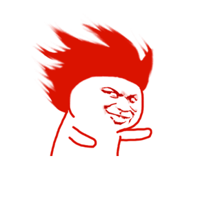 红发摇头gif-发表情