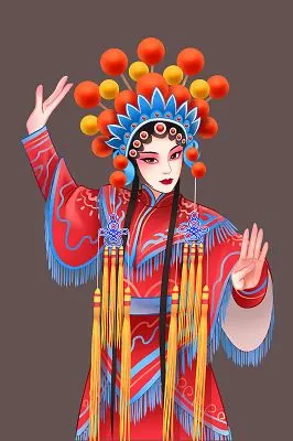 京剧武旦古风中国风唯美京剧女人