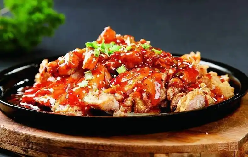 蜜汁脆皮鸡饭图片