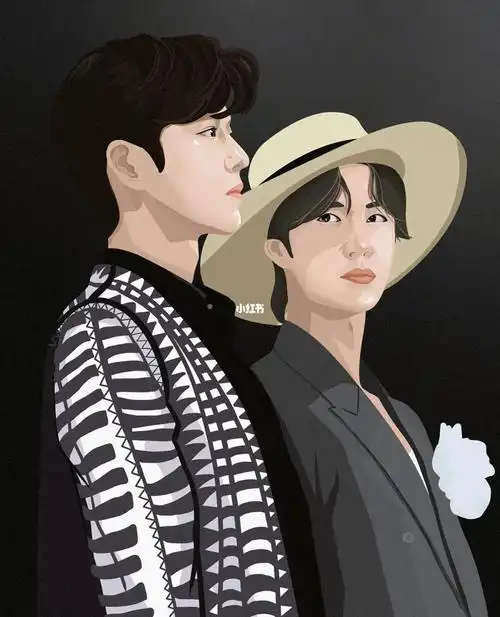 插画16|我望向你时,满眼都是你眼中的温柔_插画_肖战_王一博_手绘板