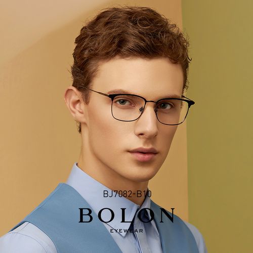 bolon暴龙2019新款眼镜框男女方形近视配眼镜商务合金镜架bj7082