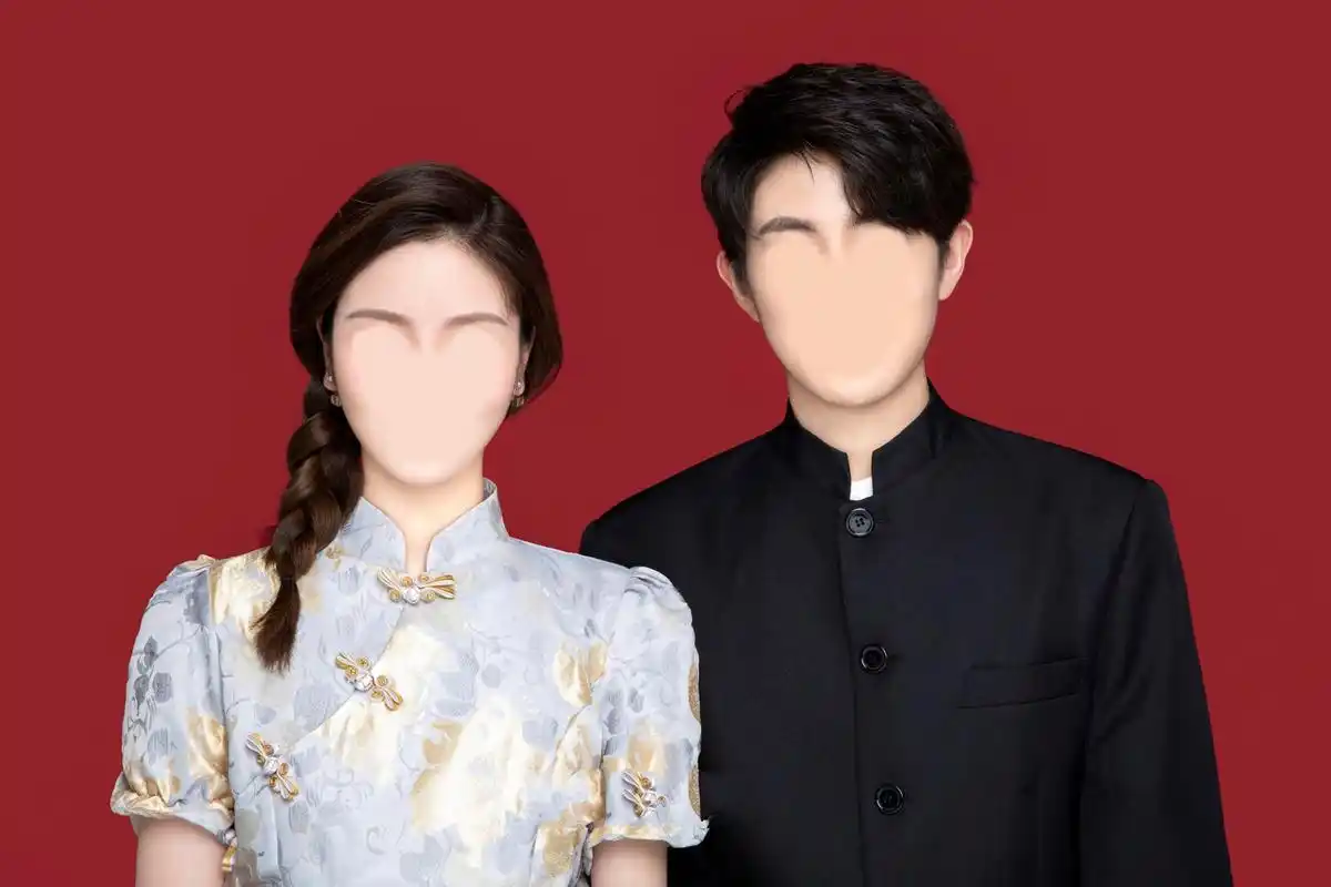 最美结婚登记照模板来了 换模板修图 再也不用担心结婚照不好看了