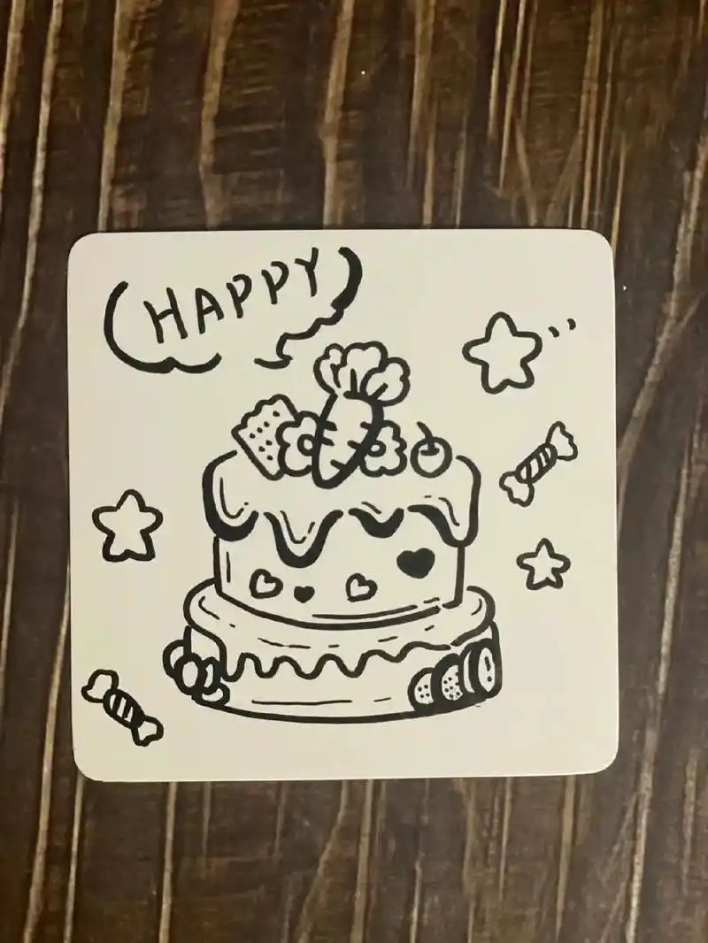 图文伙伴计划 生日手绘简笔画小卡片#简笔画 #画画 #生日 - 抖音