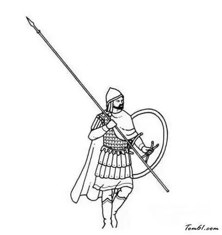 古代小士兵简笔画