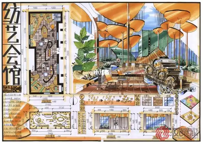 环艺考研|室内设计快题分享03