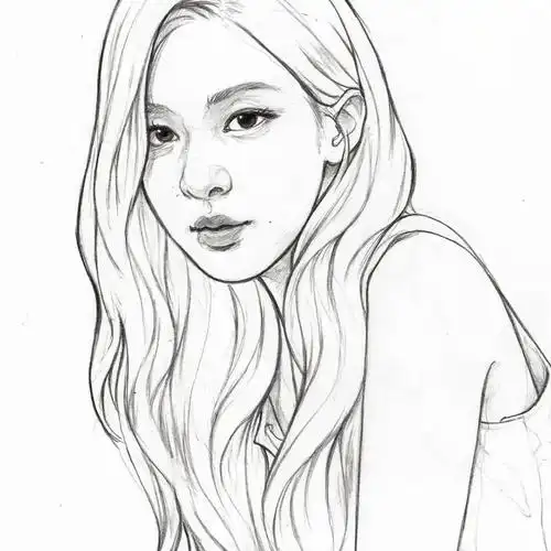 线描女装头像合集,张张精品-抢着临摹!