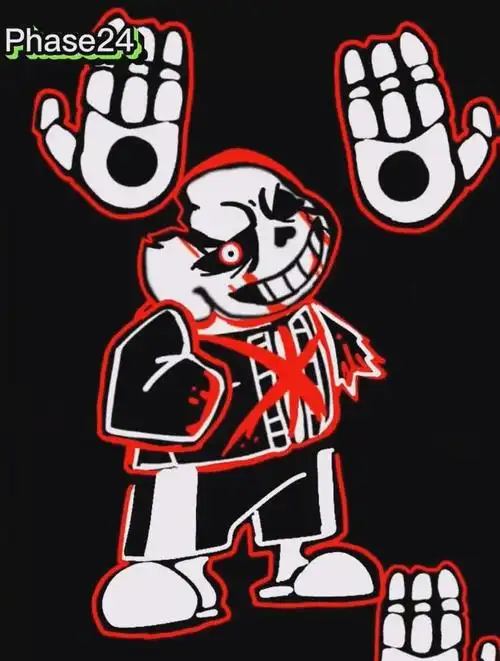 最后的呼吸sans,1~69阶形态全展示!(传说之下au)