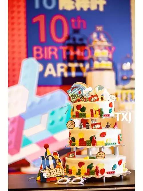 乐高派对生日蛋糕