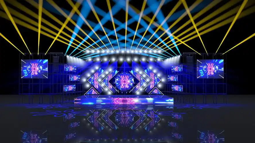 音乐节主题活动舞美效果图|空间|舞台美术|猫与雨 - 原创作品 - 站酷