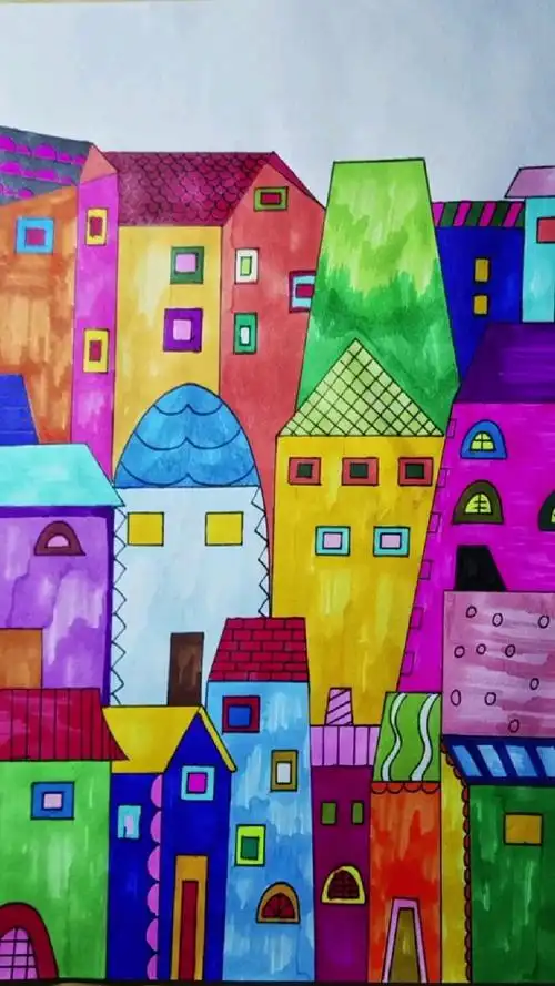 创意房子画,简单易学