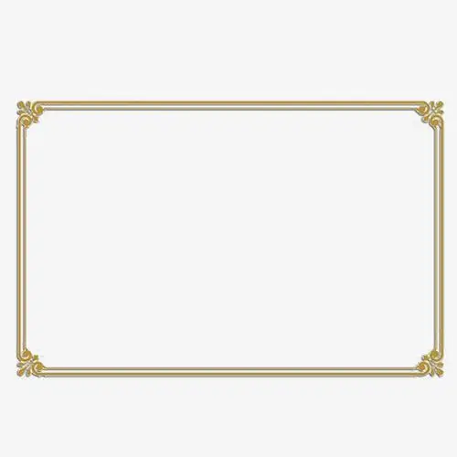 金色经典边框素材免抠素材免费下载_觅元素51yuansu.com