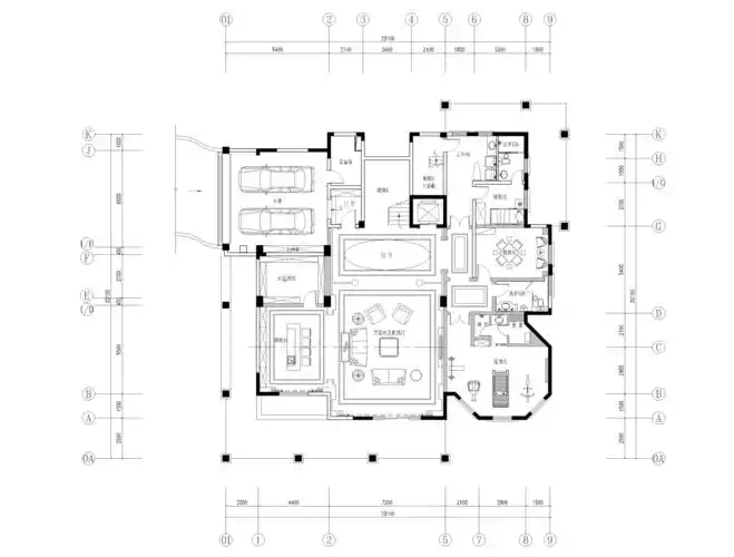 新古典风格别墅1300平米900万-独栋别墅装修案例-无锡房天下家居装修