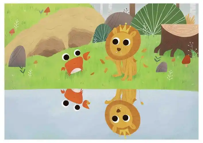 《孤独的小螃蟹》童书插图