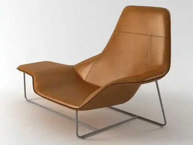 休闲现代设计师家具不锈钢腿豪华躺椅 zanotta 喇嘛躺椅