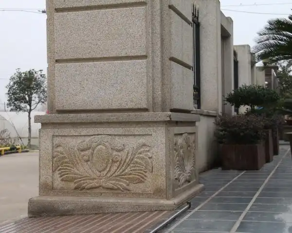 山东黄金麻造型: 山东黄金麻院门柱