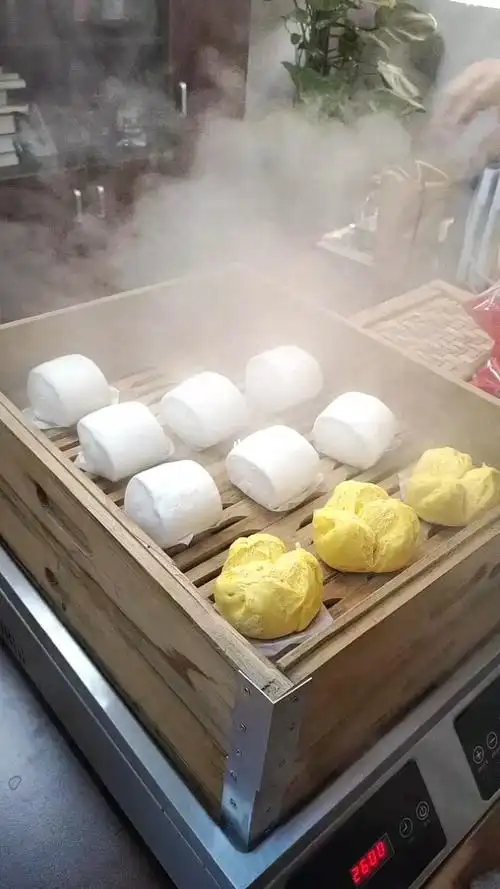 自动台式蒸汽炉,蒸包子,蒸早点,蒸馒头都可,随意搭配木蒸笼木蒸柜玻璃