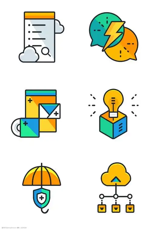 商务ppt创意图标插画