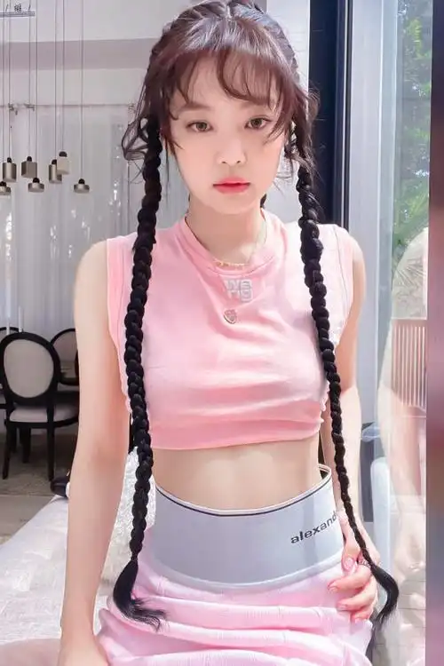 jennie20210723更新粉色妮妮太可了