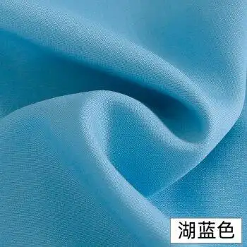 人造棉布料棉绸纯色棉布黑色白服装衣服面料布头处理绵绸布料湖蓝半米