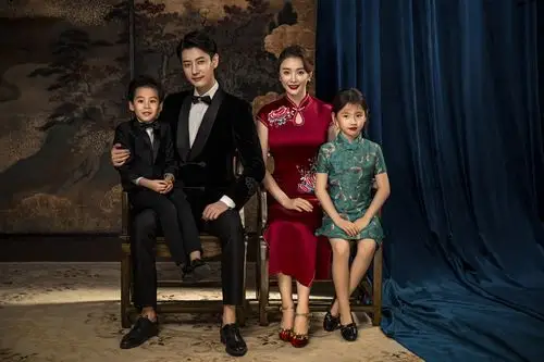 全家福写真摄影旗袍