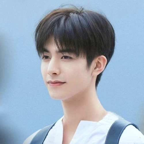 宋威龙同款假发男短发中分刘海网红韩版帅气学生自然逼真全头套式