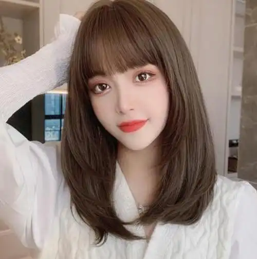 直发发型女中长发2021,试试这些没上天的直发发型