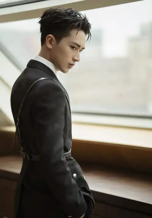 许魏洲骑士西装帅气写真图片