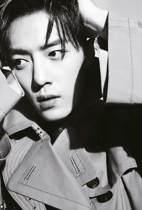 肖战酷帅撩人黑白写真大片89