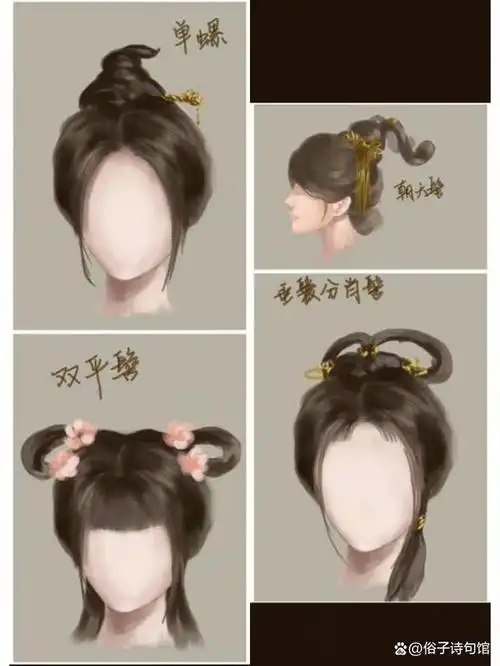 古风发髻合集,参考如下,记得收藏