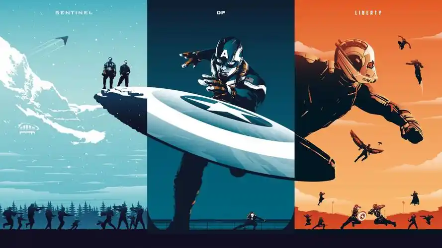 仇者队长 冬季士兵队长 电影海报4k图片,4k高清影视图片,娟娟壁纸