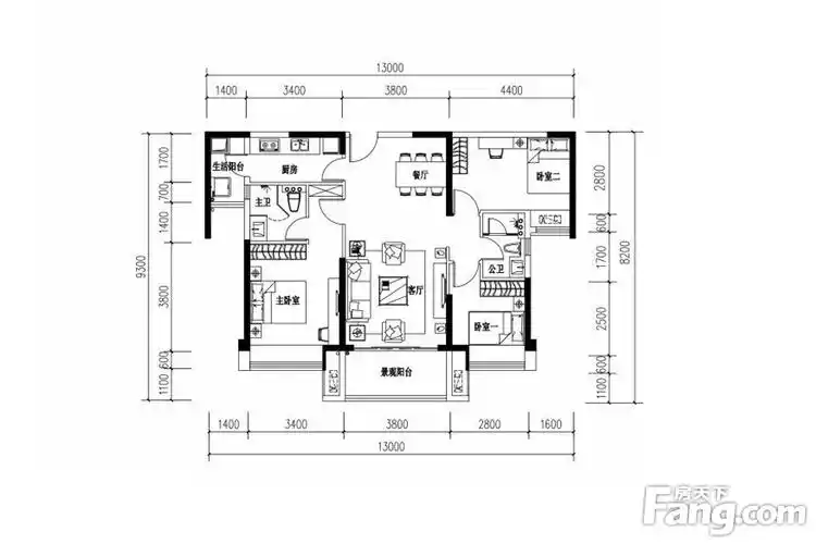 东平海伦湾双龙抱珠户型赠送一个车位