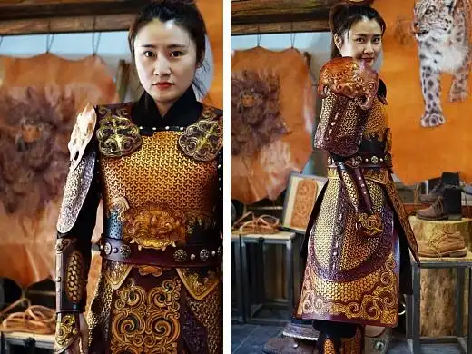 孟璐璐皮雕工作室出品~~~铠甲(女士)