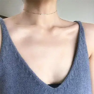 锁骨头像 女生的