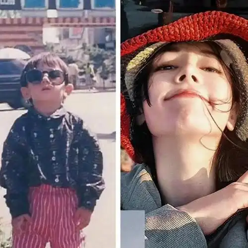 小时候的迪丽热巴 也太可爱啦……__财经头条