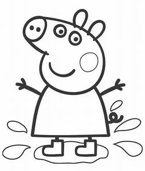 分钟就会画宝宝最喜欢【今日分享】小猪佩奇简笔画(打印出来放在美工