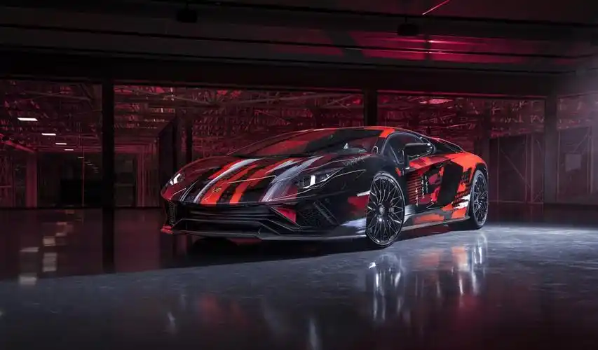 2021款黑红条纹兰博基尼aventador s by yohji yamamoto壁纸