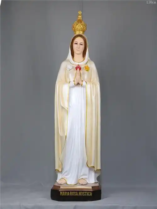 玄义玫瑰圣母塑像catholic创意圣物jesus落地摆件树脂摆件